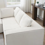 Ensemble de canapé d'angle moderne en forme de nuage, ensemble de canapé modulaire en chenille