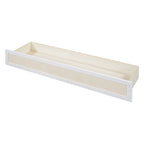 Lit escamotable moderne blanc de taille Queen avec rangement polyvalent et grands tiroirs pour chambre à coucher