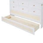 Lit escamotable moderne blanc de taille Queen avec rangement polyvalent et grands tiroirs pour chambre à coucher