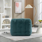 Fauteuil d'appoint moderne 38.5 en velours avec mousse à mémoire de forme et pouf pour salon