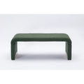 Banc de chambre/repose-pieds/banquette à chaussures moderne en tissu bouclette avec pieds en métal doré