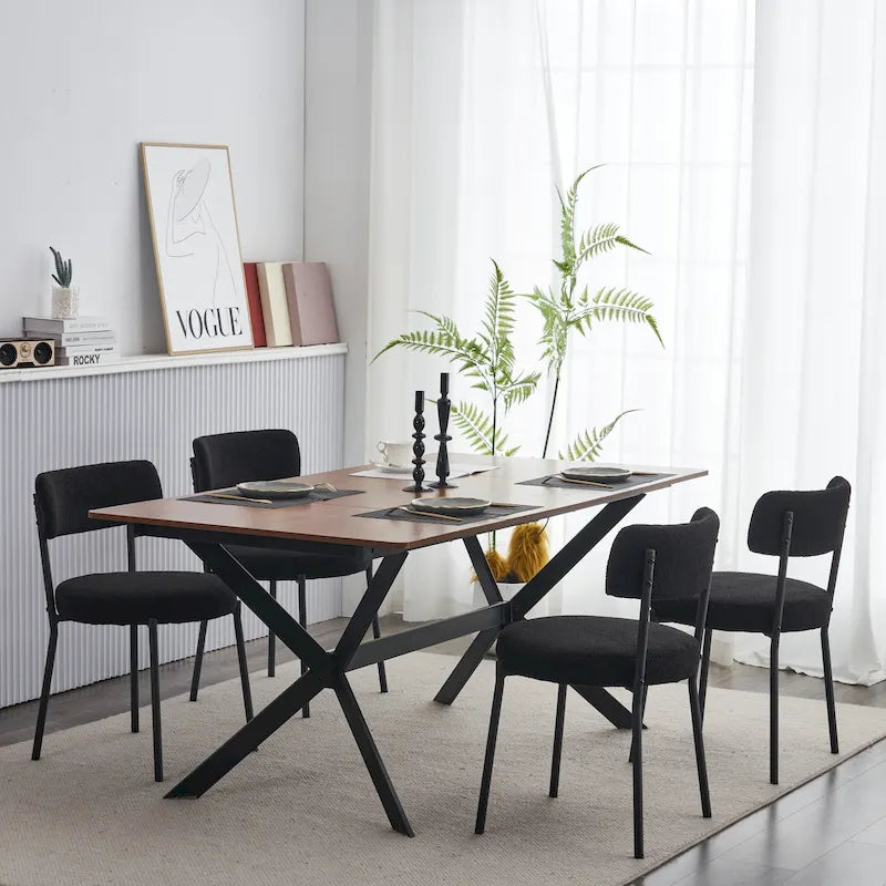 Ensemble de 2 chaises de salle à manger du milieu du siècle moderne