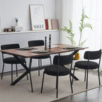 Set of 2 mid-century modern dining chairs