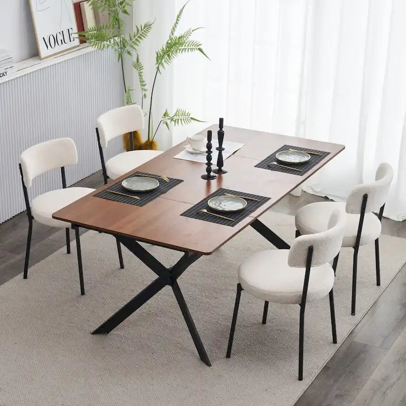 Ensemble de 2 chaises de salle à manger du milieu du siècle moderne