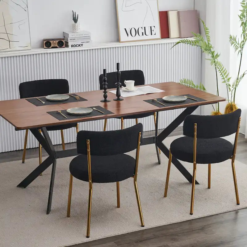 Ensemble de 2 chaises de salle à manger du milieu du siècle moderne