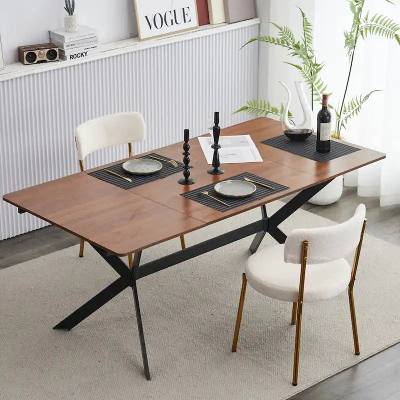 Ensemble de 2 chaises de salle à manger du milieu du siècle moderne