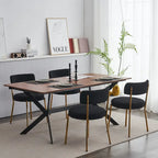 Ensemble de 2 chaises de salle à manger du milieu du siècle moderne