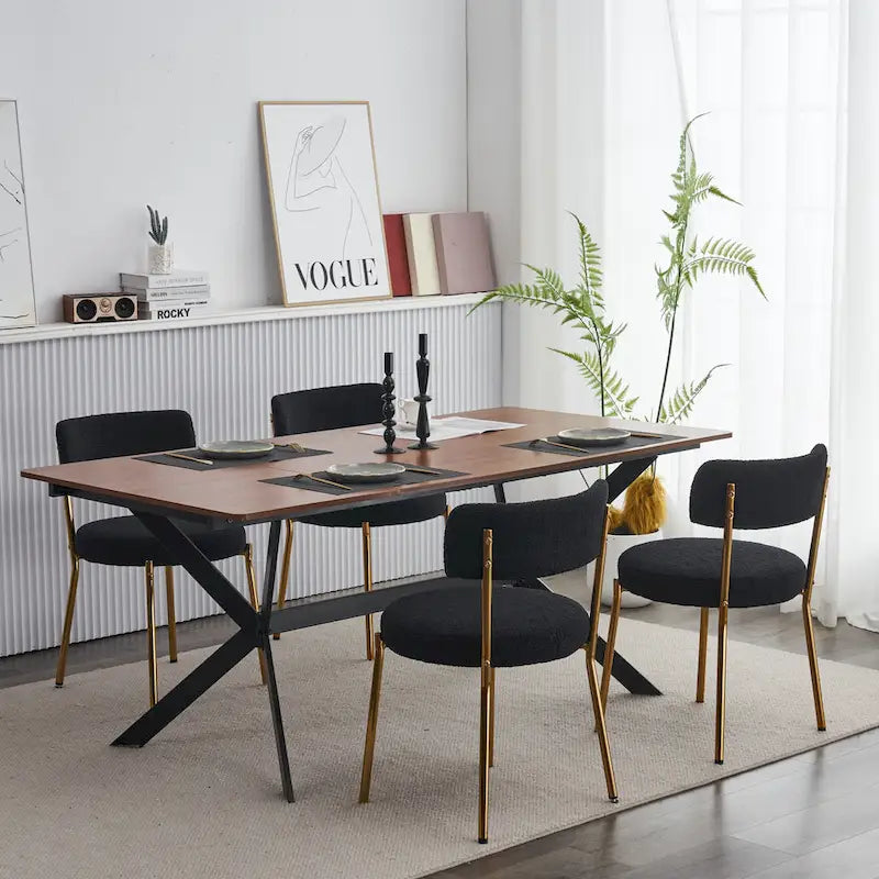 Ensemble de 2 chaises de salle à manger du milieu du siècle moderne