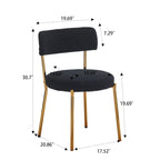 Ensemble de 2 chaises de salle à manger du milieu du siècle moderne