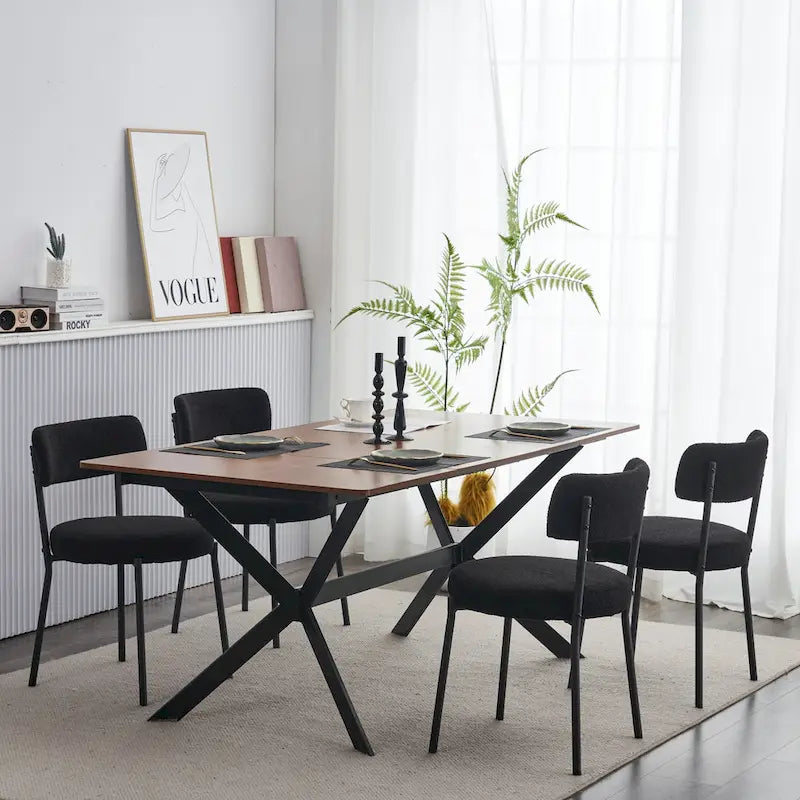 Ensemble de 2 chaises de salle à manger du milieu du siècle moderne