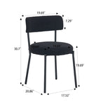 Ensemble de 2 chaises de salle à manger du milieu du siècle moderne