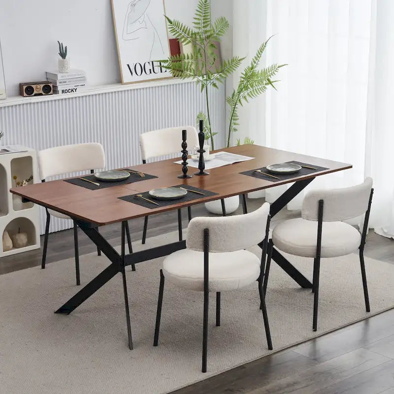 Ensemble de 2 chaises de salle à manger du milieu du siècle moderne