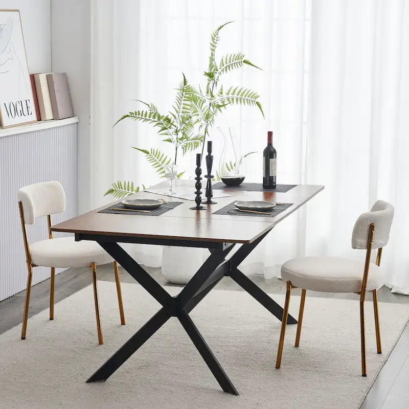Ensemble de 2 chaises de salle à manger du milieu du siècle moderne
