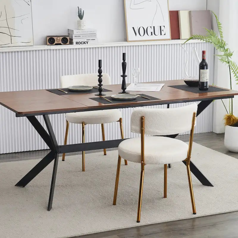 Ensemble de 2 chaises de salle à manger du milieu du siècle moderne