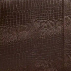Lit plateforme contemporain rembourré en similicuir marron