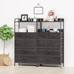 Commode 5 tiroirs pour chambre avec étagère