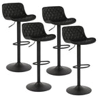 Tabourets de bar réglables en similicuir, tabourets hauts de comptoir de bar de pub rembourrés