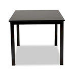 Table à manger Eveline en bois au fini espresso, moderne et contemporaine