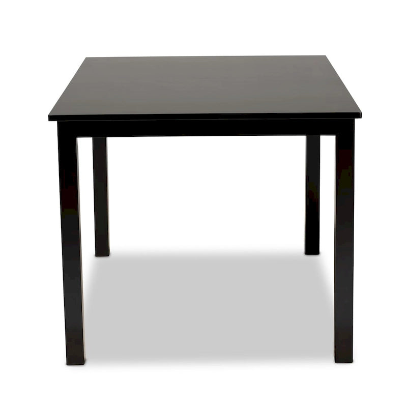 Table à manger Eveline en bois au fini espresso, moderne et contemporaine