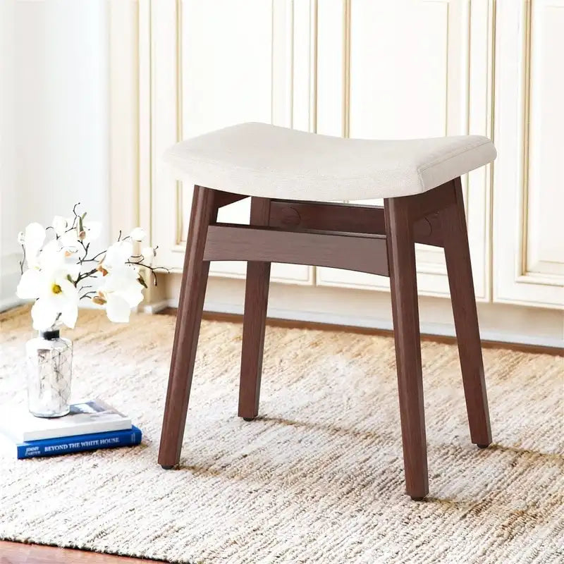 Tabouret de Maquillage à Coussin de Selle - 17.83P x 12.4L x 16.53H