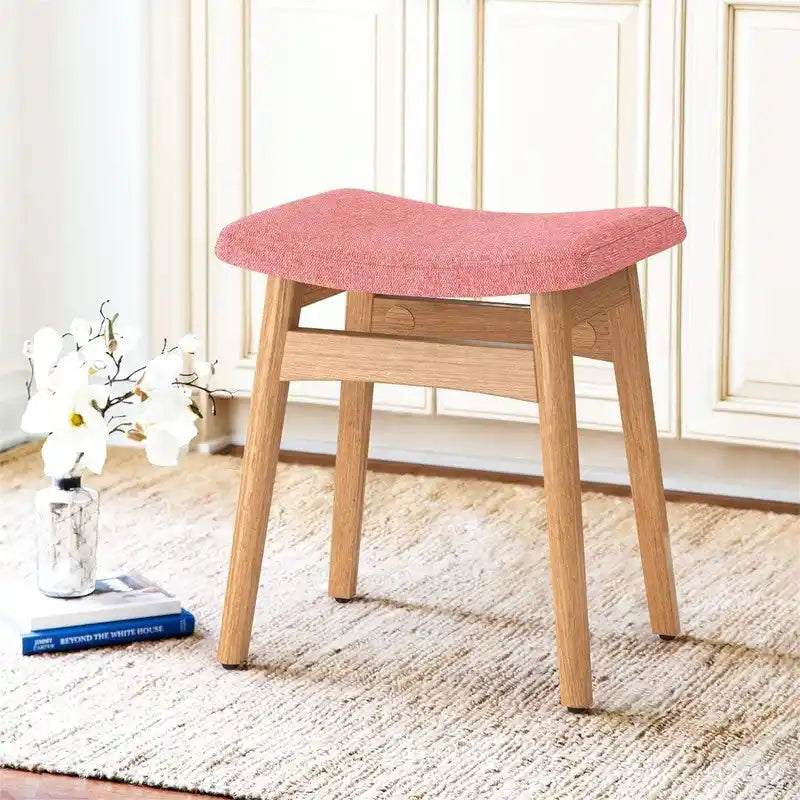 Tabouret de Maquillage à Coussin de Selle - 17.83P x 12.4L x 16.53H