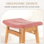 Tabouret de Maquillage à Coussin de Selle - 17.83P x 12.4L x 16.53H