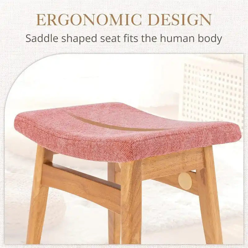 Tabouret de Maquillage à Coussin de Selle - 17.83P x 12.4L x 16.53H