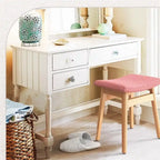 Tabouret de Maquillage à Coussin de Selle - 17.83P x 12.4L x 16.53H