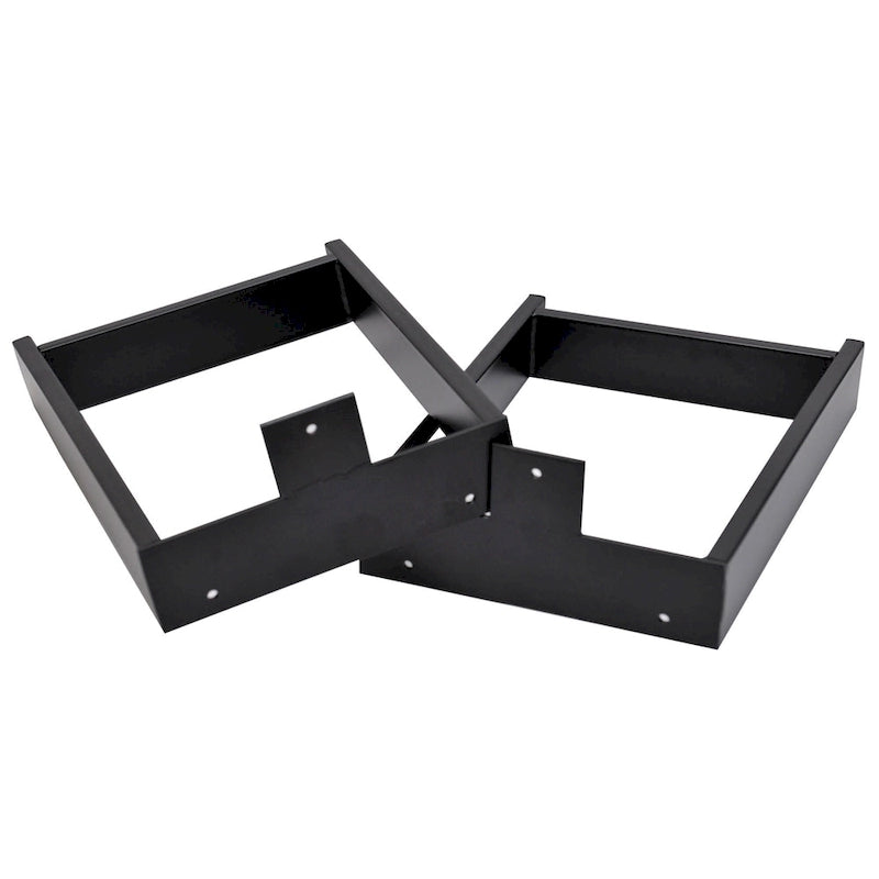 Pieds de table robustes de type H pour tubes carrés, hauteur 16 po, pour meubles