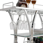 Chariot de bar industriel Chariot de cuisine et de service pour la maison avec roues