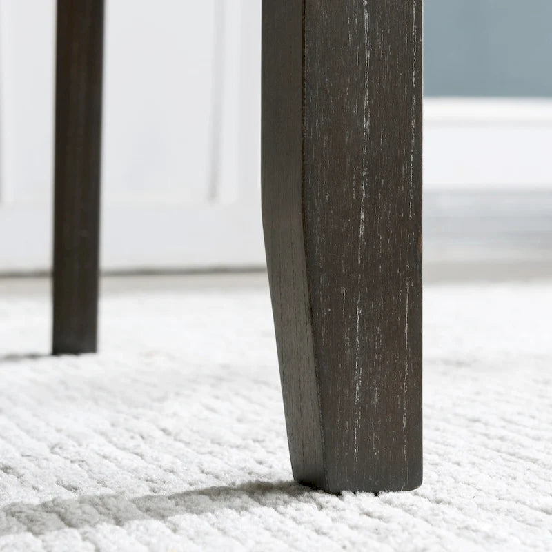 Chaise de salle à manger à dossier rembourré avec piètement en bois