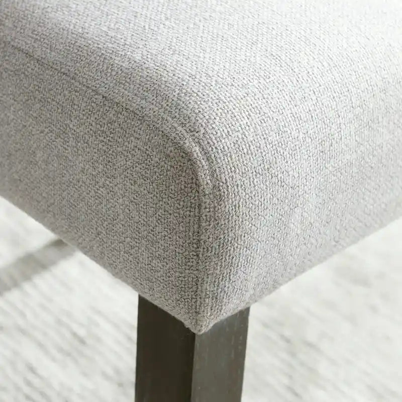 Chaise de salle à manger à dossier rembourré avec piètement en bois