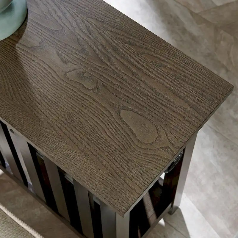 Table d'appoint impeccable de style transitionnel à 1 tiroir