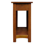 Table d'appoint impeccable de style transitionnel à 1 tiroir