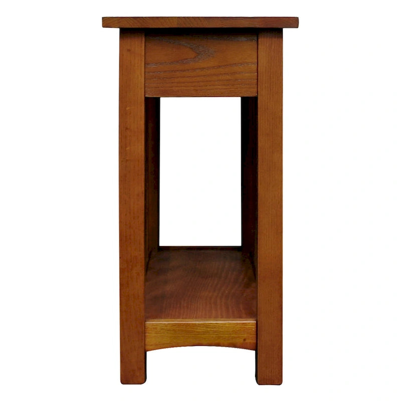 Table d'appoint impeccable de style transitionnel à 1 tiroir