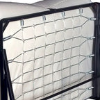 Lit escamotable contemporain noir de 48 pouces en acier avec matelas