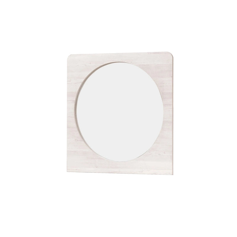 Ensemble de chambre Demora 5 pièces beige moderne contemporain en bois massif et placages avec panneaux rembourrés