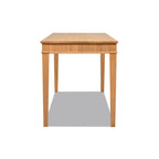 Bureau d'ordinateur Dumont 63 en bois d'hévéa cannelé
