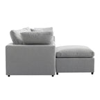 Canapé Sectionnel Convertible U_STYLE avec Duvet et Rembourrage, Canapé en Forme de L avec Méridienne Réversible