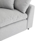 Canapé Sectionnel Convertible U_STYLE avec Duvet et Rembourrage, Canapé en Forme de L avec Méridienne Réversible