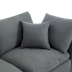 Canapé Sectionnel Convertible U_STYLE avec Duvet et Rembourrage, Canapé en Forme de L avec Méridienne Réversible