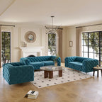 Aosta Canapé et Sofa Chesterfield en Velours Tufté pour Salon
