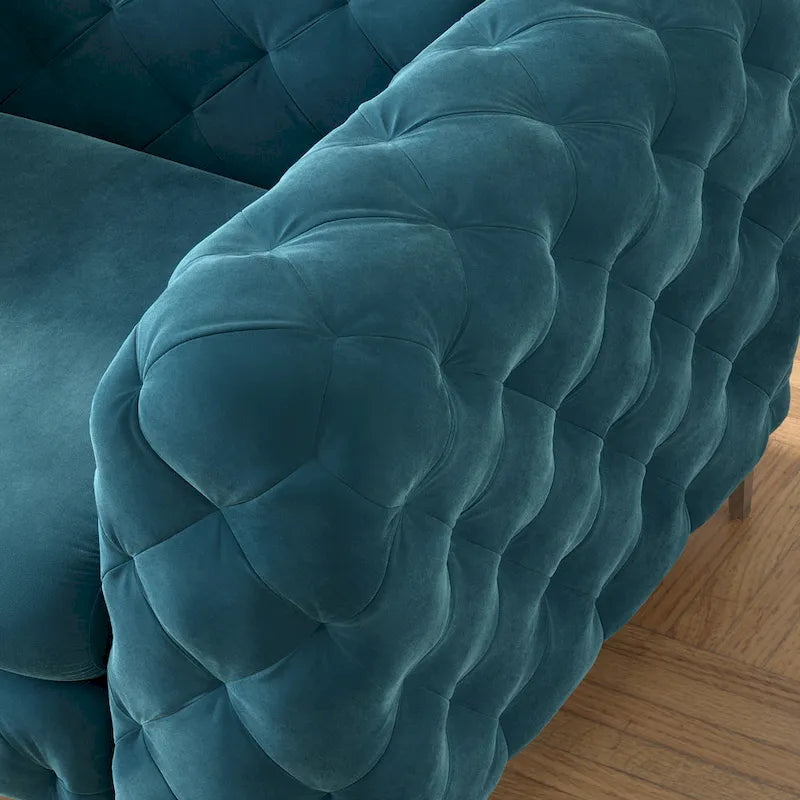 Aosta Canapé et Sofa Chesterfield en Velours Tufté pour Salon