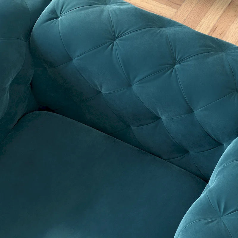 Aosta Canapé et Sofa Chesterfield en Velours Tufté pour Salon