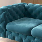Aosta Canapé et Sofa Chesterfield en Velours Tufté pour Salon
