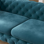 Aosta Canapé et Sofa Chesterfield en Velours Tufté pour Salon