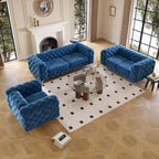 Aosta Canapé et Sofa Chesterfield en Velours Tufté pour Salon