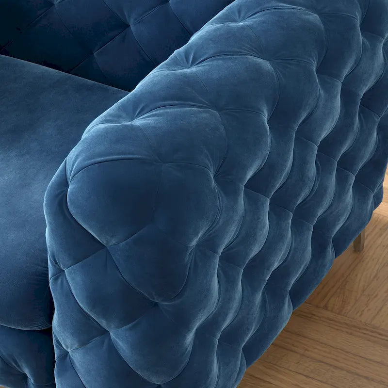 Aosta Canapé et Sofa Chesterfield en Velours Tufté pour Salon