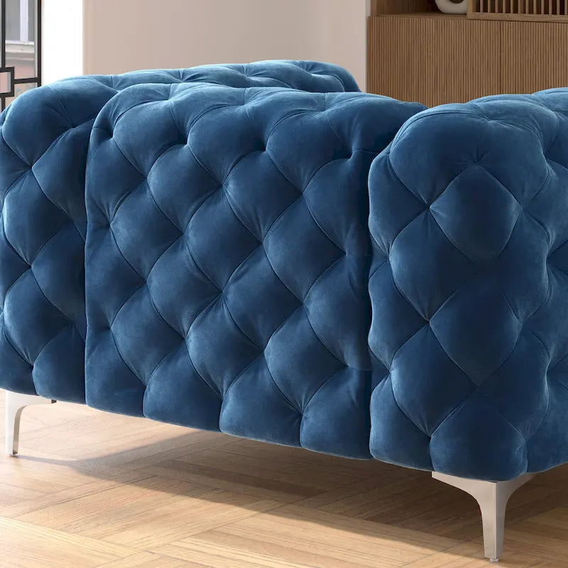 Aosta Canapé et Sofa Chesterfield en Velours Tufté pour Salon