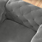 Aosta Canapé et Sofa Chesterfield en Velours Tufté pour Salon